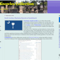 Screenshot of the Knowles Collection blog page